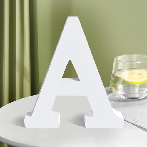 White Wooden Letters 8 Inch for Wall Decor, Large Unfinished Wood Letters for - Image 7