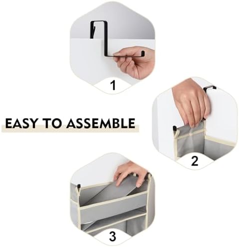 Over The Door Organizer 5-Shelves and 10 Side Pockets, Over The Door Storage - Image 6