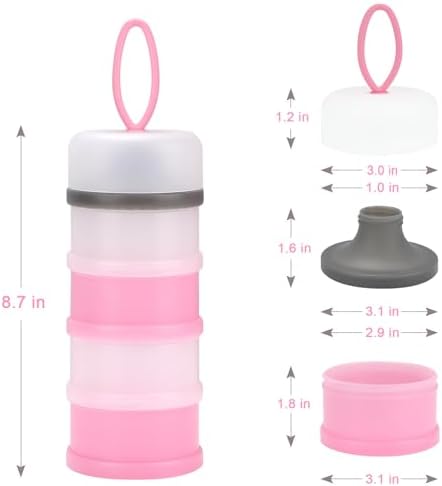 Accmor Baby Formula Dispenser On The Go, Stackable Formula Dispenser Formula - Image 7