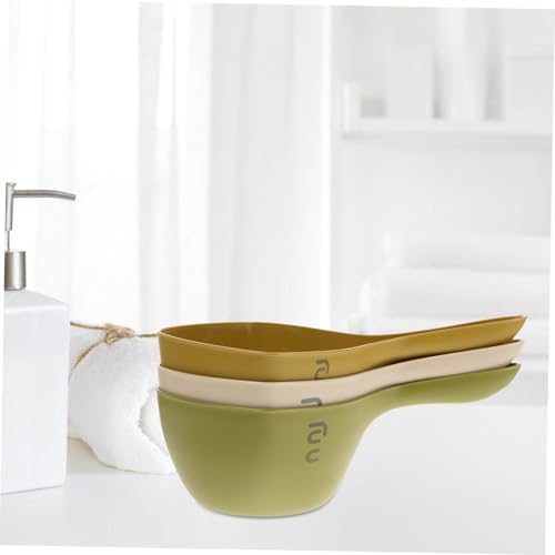 3pcs Ergonomic Long Handle Bath Spoon Skin-friendly Boys and Girls Bathing - Image 7