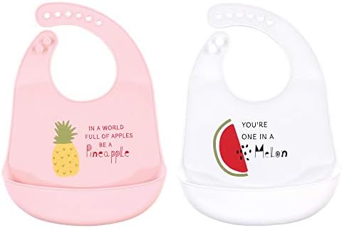 Hudson Baby Unisex Baby Silicone Bibs, One Size by HudsonBaby