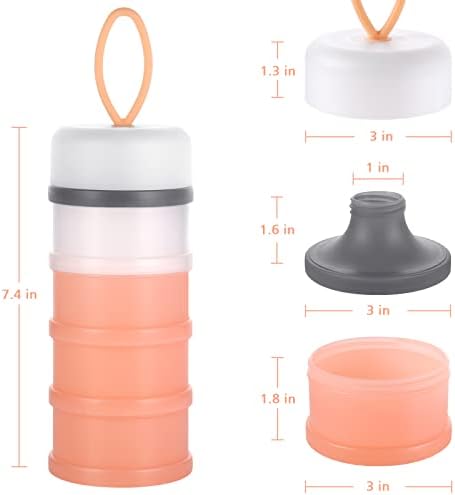 Accmor 2 Pack Baby Formula Dispenser On The Go, Stackable Formula Dispenser - Image 7