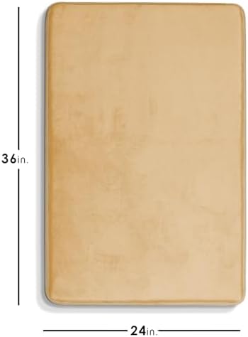 Clara Clark Bathroom Rugs, Velvet Memory Foam Bath Mat, Non-Slip Bath Rugs - Image 2
