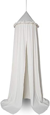 MAMERIA Kids Bed Canopy with Frills Cotton Hanging Tent Curtain Net - Image 6