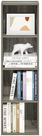 Furinno PASIR Book Shelf, 4-Tier Modern Bookshelf, Open Shelves Bookcase 9 x 12 - Image 6