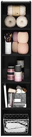 Furinno PASIR Book Shelf, 5-Tier Modern Bookshelf, Open Shelves Bookcase 9 x 12 - Image 6