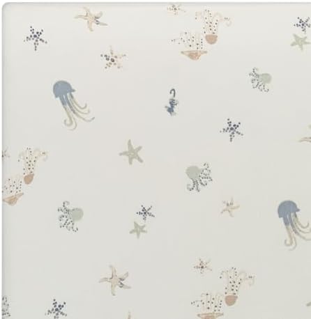 Crane Baby 100% Cotton Under The Sea Fitted Crib Sheet - Image 7