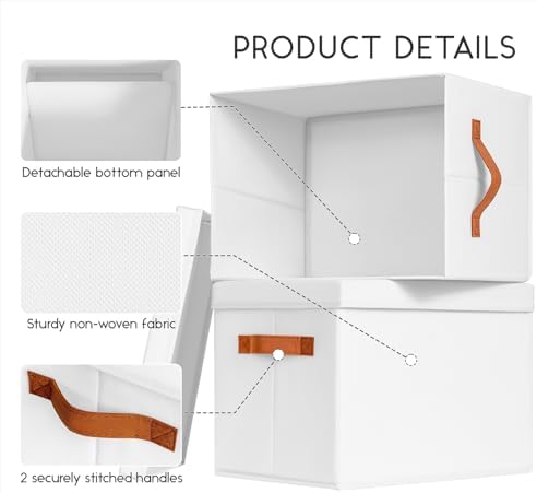 Homsorout Storage Bins with Lids - Image 6