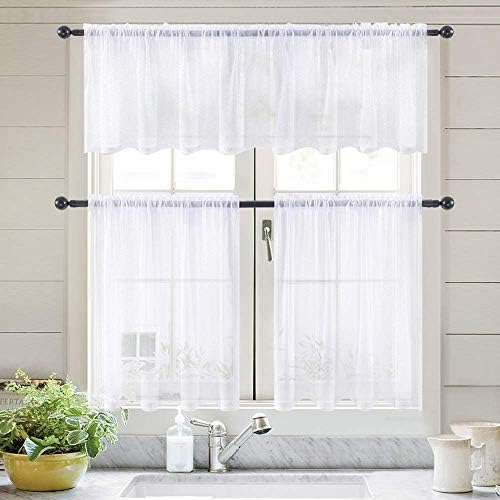 MIULEE White Window Valance 1 Panel 54W x 18L - Image 6