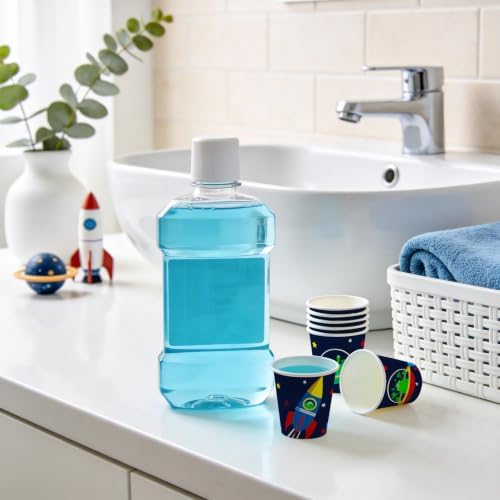 WRAPAHOLIC 3oz Space Rocket Bathroom Cups - Image 7