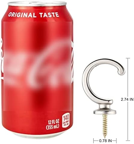 DeSS 2 Pack Curtain Holdbacks Curtain Tiebacks Hooks Wall Mounted Curtain Hooks - Image 7