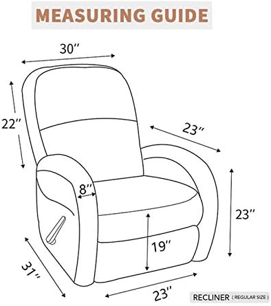 Easy-Going 100% Waterproof Recliner Chair Cover,1-Piece Recliner Slipcover - Image 6