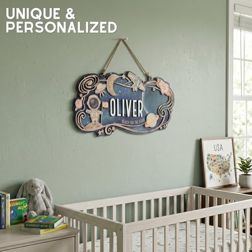 Custom Space Nursery Name Sign - Image 6