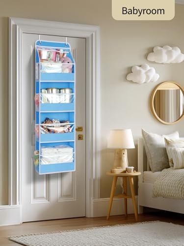 Yecaye 5 Tier Over the Door Organizer, Swing-proof Door Organizer Hanging - Image 6