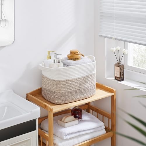 OIAHOMY 30L Storage Basket Large Blanket Basket Living Room Yellow 3-Pack - Image 6