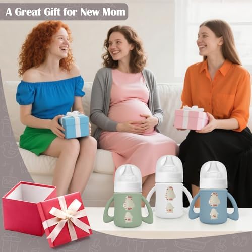 BUSOHA 3 Pack Silicone Sleeves for Pigeon 5oz Glass Baby Bottle - Image 7