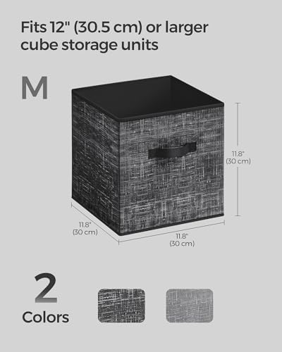 SONGMICS Storage Cubes, 11.8-Inch Foldable Closet Organizers - Image 6