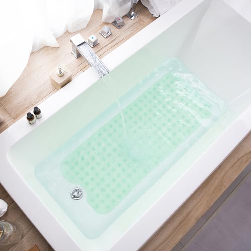 TEESHLY Bathtub Mats for Shower Tub, Extra Long Non-Slip 39 x 16 Inch Bath Mat - Image 6