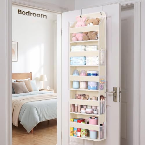 LAMU Over the Door Organizer, Large Capacity Behind the Door Storage - Image 7