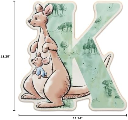 Open Road Brands Disney Winnie the Pooh Letter K Wood Wall Decor - Image 5