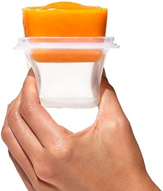 OXO Tot Silicone Baby Food Storage Container, Set of Four, 4oz Containers - Image 7