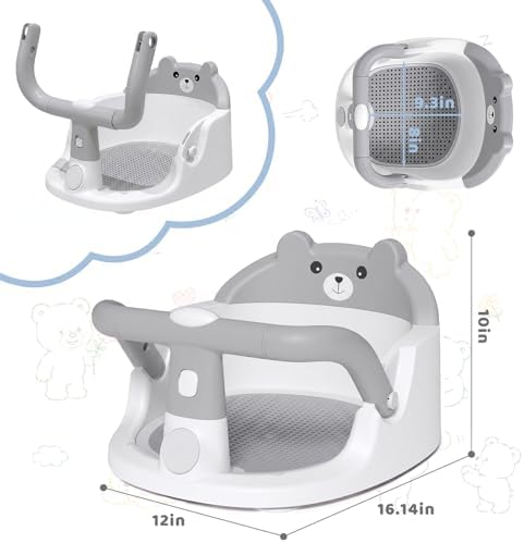 Baby Bath Seat for Babies 6 Months & up Non-Slip Toddler Bath Seats for Sitting - Image 7