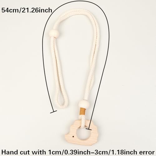 2 Pack Wooden Curtain Tiebacks - Image 7