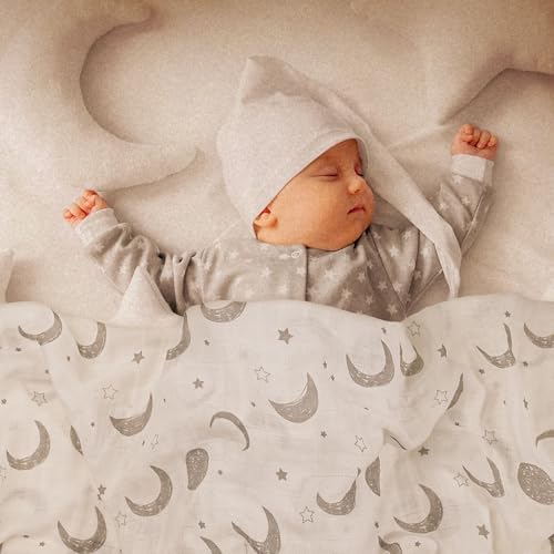 GLLQUEN BABY Muslin Swaddle Blankets 4Pk Receiving Blanket Large 35" x 40" - Image 6