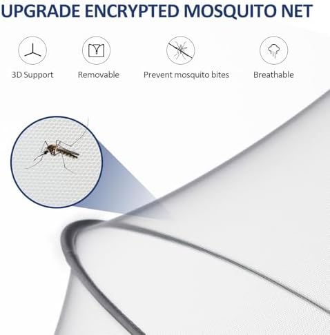 Bassinet Cover for Cats, Mosquito Net Cover, Two-Way Zipper - Image 6