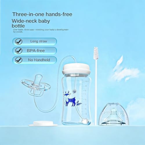 2pcs Kids Bottle Holder Hands Free, Silicone Anti Colic Bottle Feeder - Image 7