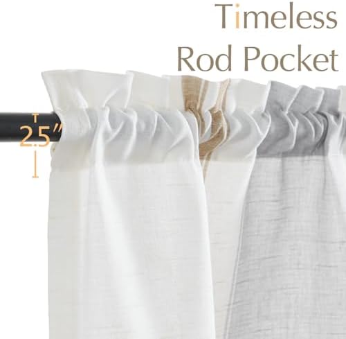 jinchan Linen Pencil Stripe Valances - Image 7