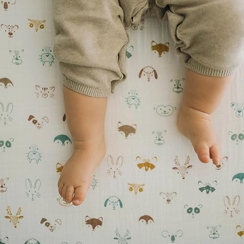 Little Unicorn Premium Crib Sheet | Breathable & Super-Soft Muslin Fabric - Image 4