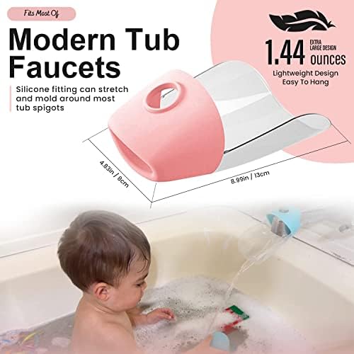 Bath Helper - Bath Tub Faucet Extender - Guides Water Directly from Faucet to - Image 6