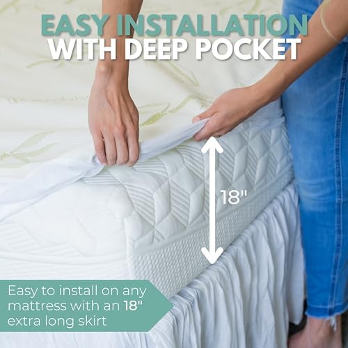 RestLine Premium Bamboo Waterproof Mattress Protector - Image 6