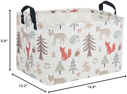 Essme Rectangular Kids Basket, Animal Storage Basket - Image 7