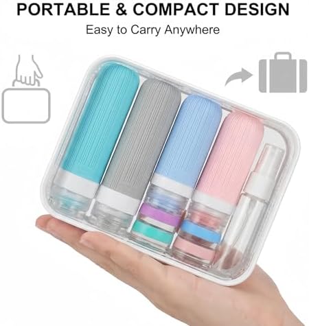 Vitog 16 Pack Travel Bottles Set, TSA Approved Silicone Toiletry Containers - Image 7