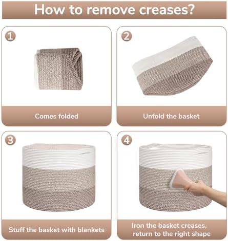 Goodpick Woven Basket for Blankets & Toys, Nursery & Living Room Decor - Image 7