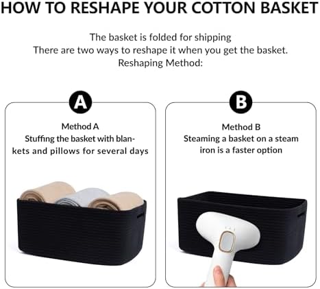 MiniArk Large Storage Baskets for Organizing, Baby Nursery, Toy Bins Box - Image 7