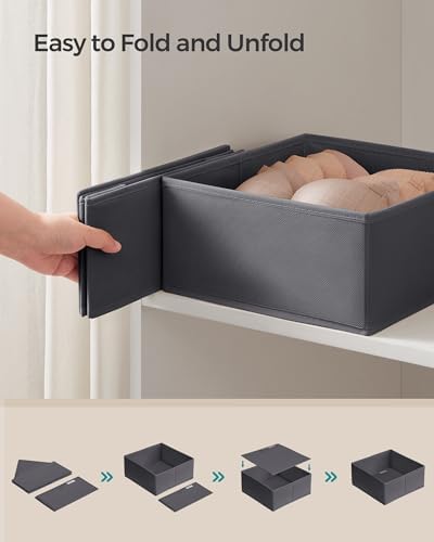 SONGMICS Drawer Organizers, Foldable Fabric Storage Boxes - Image 6
