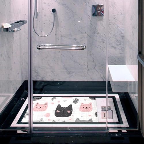 Bath Tub Shower Mat, Washable Bathtub Floor Mats, Suction Cups and Drain Holes - Image 6