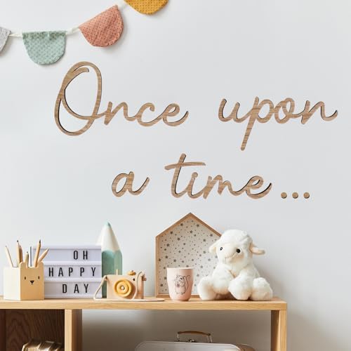 JarThenaAMCS Once Upon a Time Wooden Sign Reading Corner Sign Nursery Wall Decor - Image 6