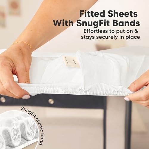 2pk Waterproof Mini Crib Mattress Protector Fitted 38x26 - Image 7