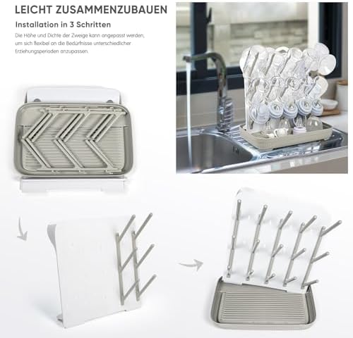 Termichy Baby Bottle Drying Rack:Large Vertical Space Saver - Image 6