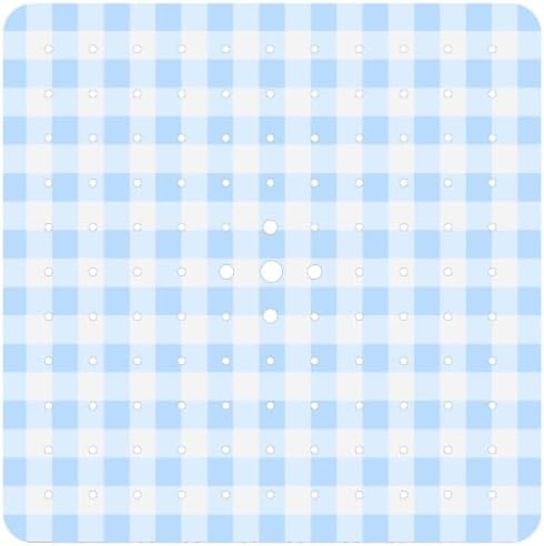 Square Shower Mat Non Slip 21x21 Inch, Anti Slip Shower Mat by Denifeiya