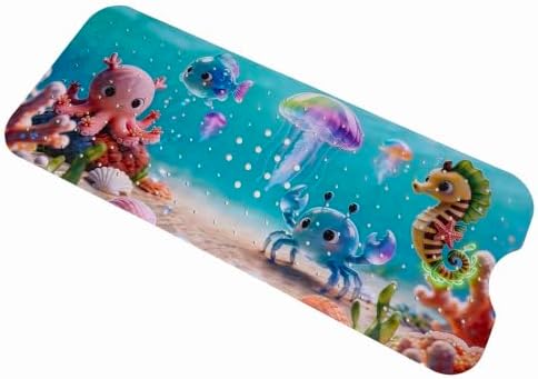 Bathtub_Shower_MAT Ocean World,Beach Bathroom Rugs/Baby Bath mat/Blue tub mat - Image 6