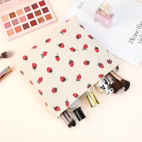 SOIDRAM 2 Pcs Cute Makeup Bag Large Cosmetic Bag Toiletry Bag Makeup Pouch - Image 7