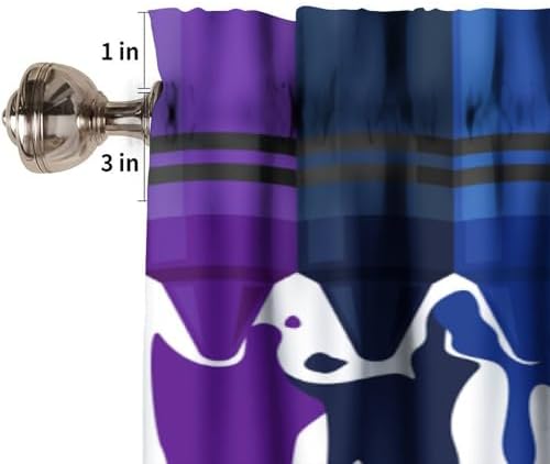 Colour Pigment Valance Curtain for Kids Room Cartoon Rainbow Toddler Abstract - Image 6