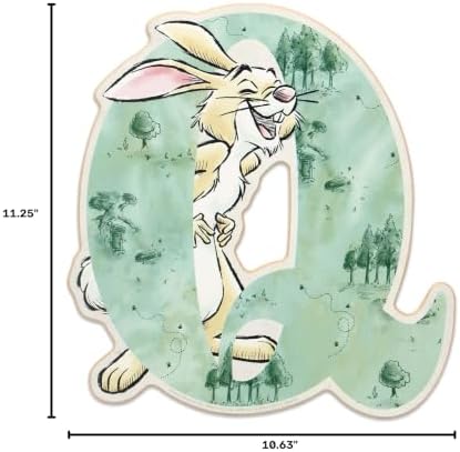 Open Road Brands Disney Winnie the Pooh Letter Q Wood Wall Decor - Image 5