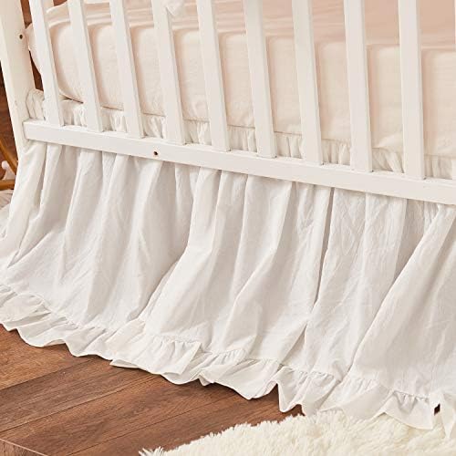 Brandream Boho Bohemian Girl Baby Nursery Crib Bed Skirt Dust Ruffle - Image 3