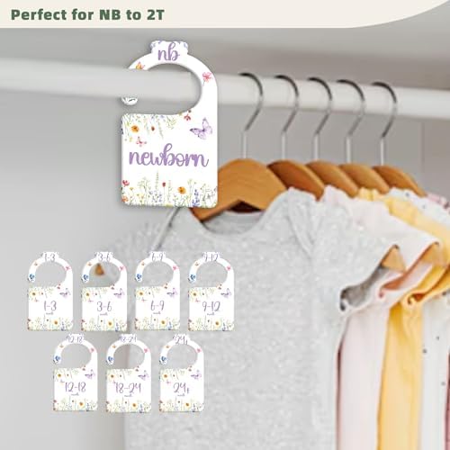 JMOST Watercolor Wildflowers Baby Closet Dividers - Image 4